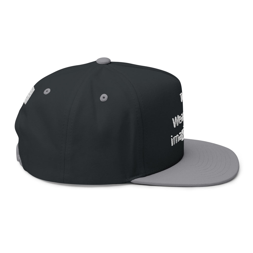 Embroidered Flat Brim Cap
