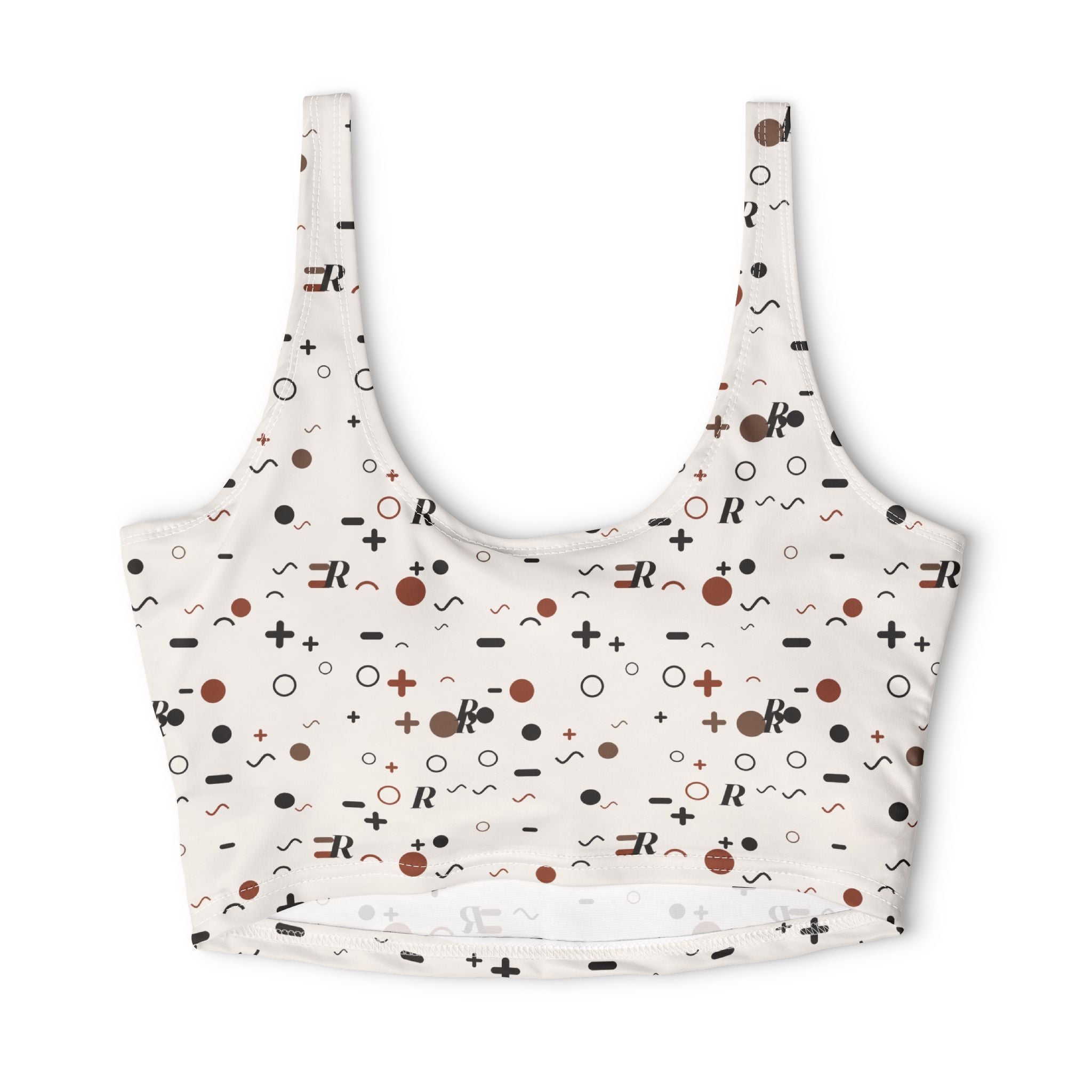 Chaos Print Sports Bra