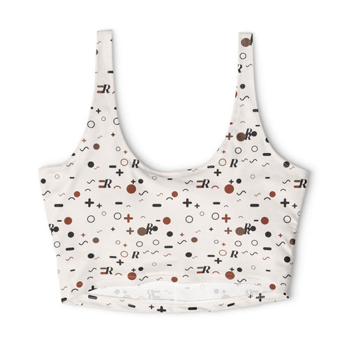 Chaos Print Sports Bra