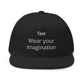 Embroidered Flat Brim Cap