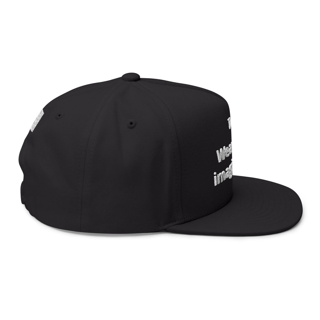 Embroidered Flat Brim Cap