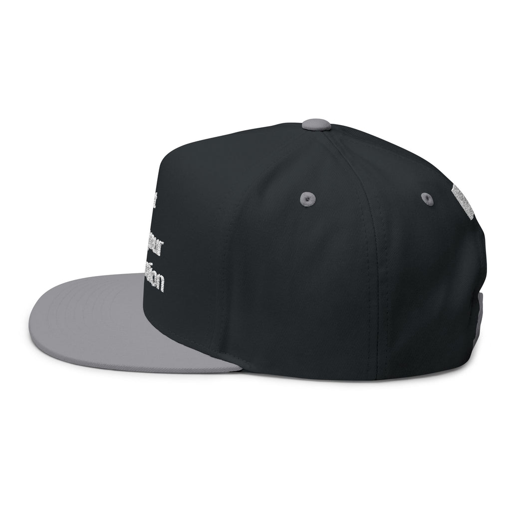 Embroidered Flat Brim Cap