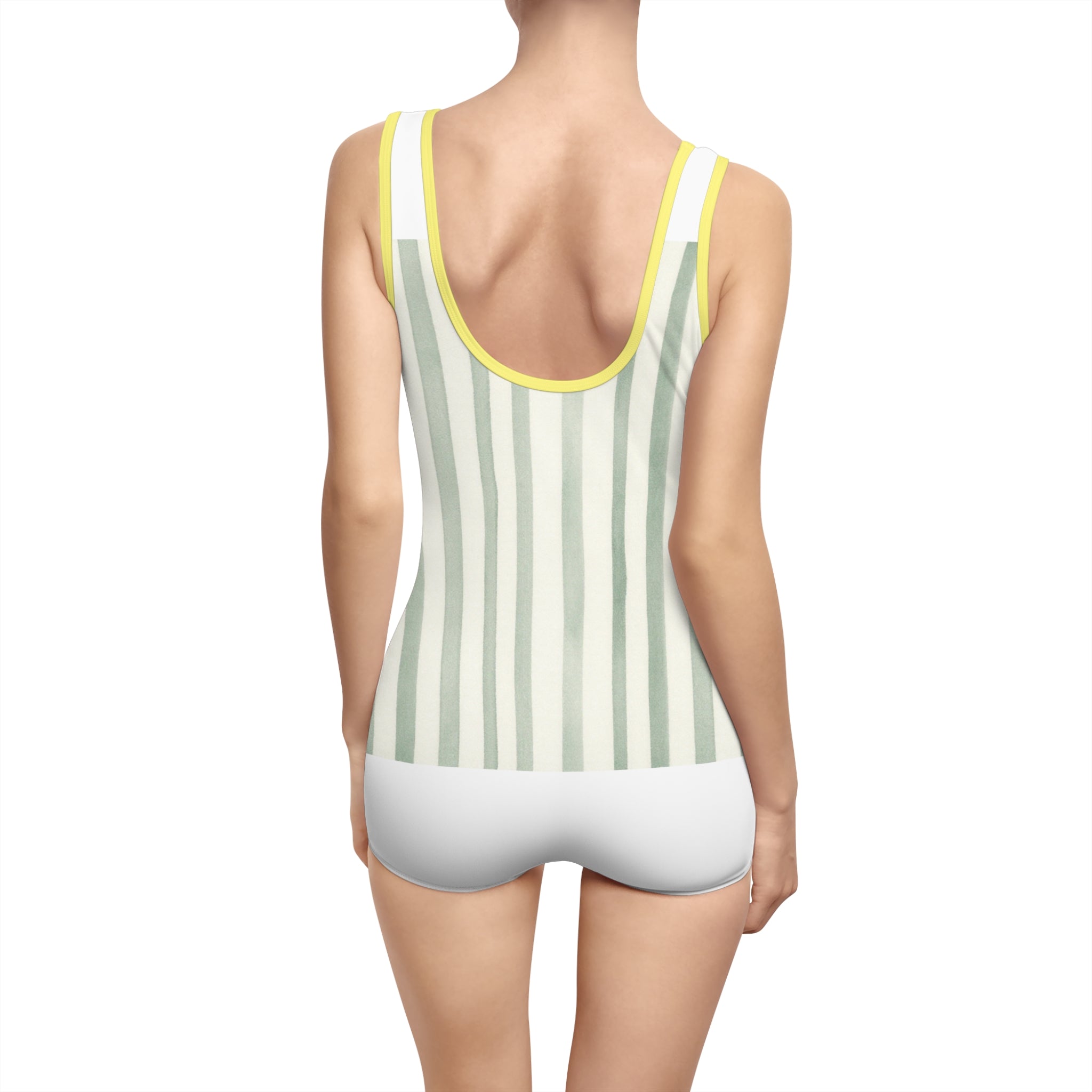 Emma Sage Stripe Swimsuit