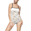 Chaos Print One-Piece Swimsuit