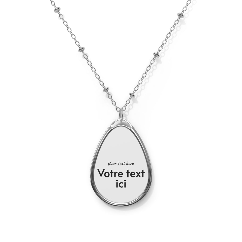 Engravable Oval Pendant