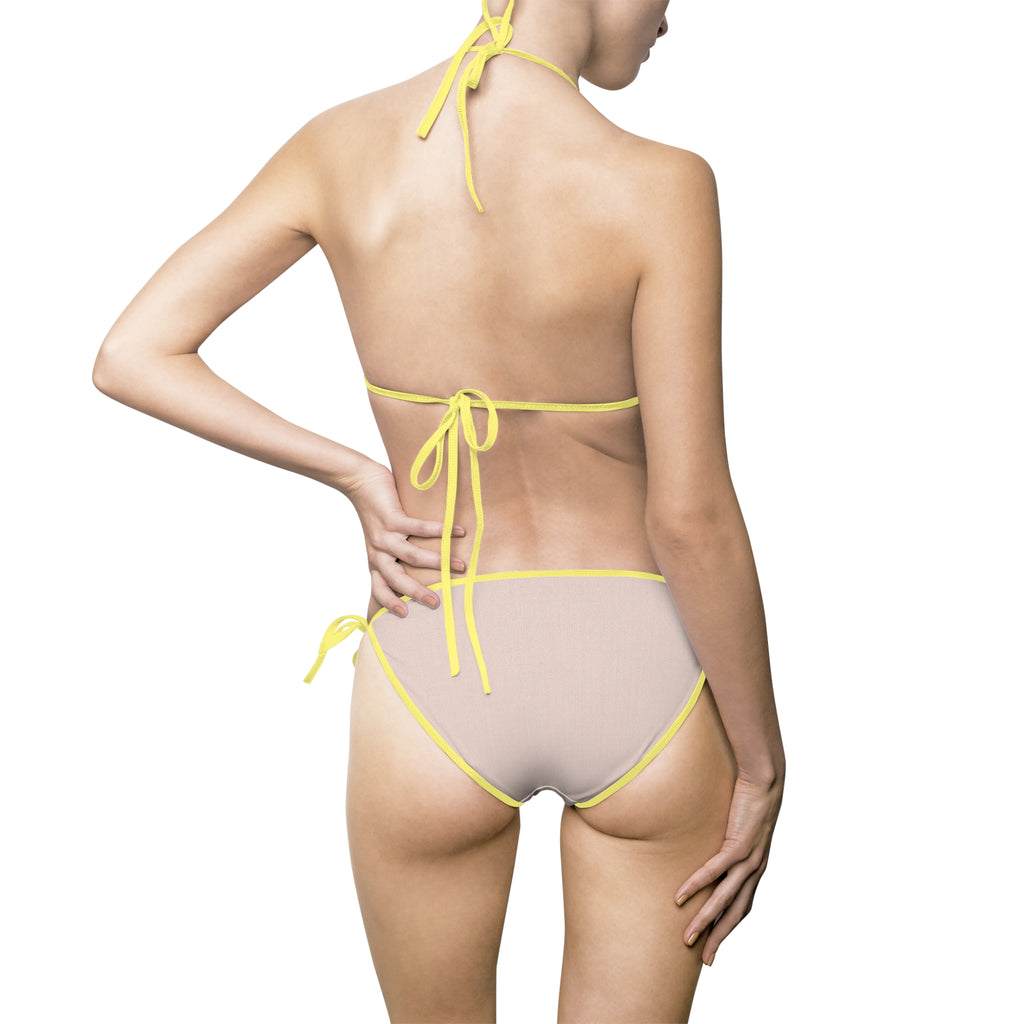 Emma Blush Ribbed Bikini