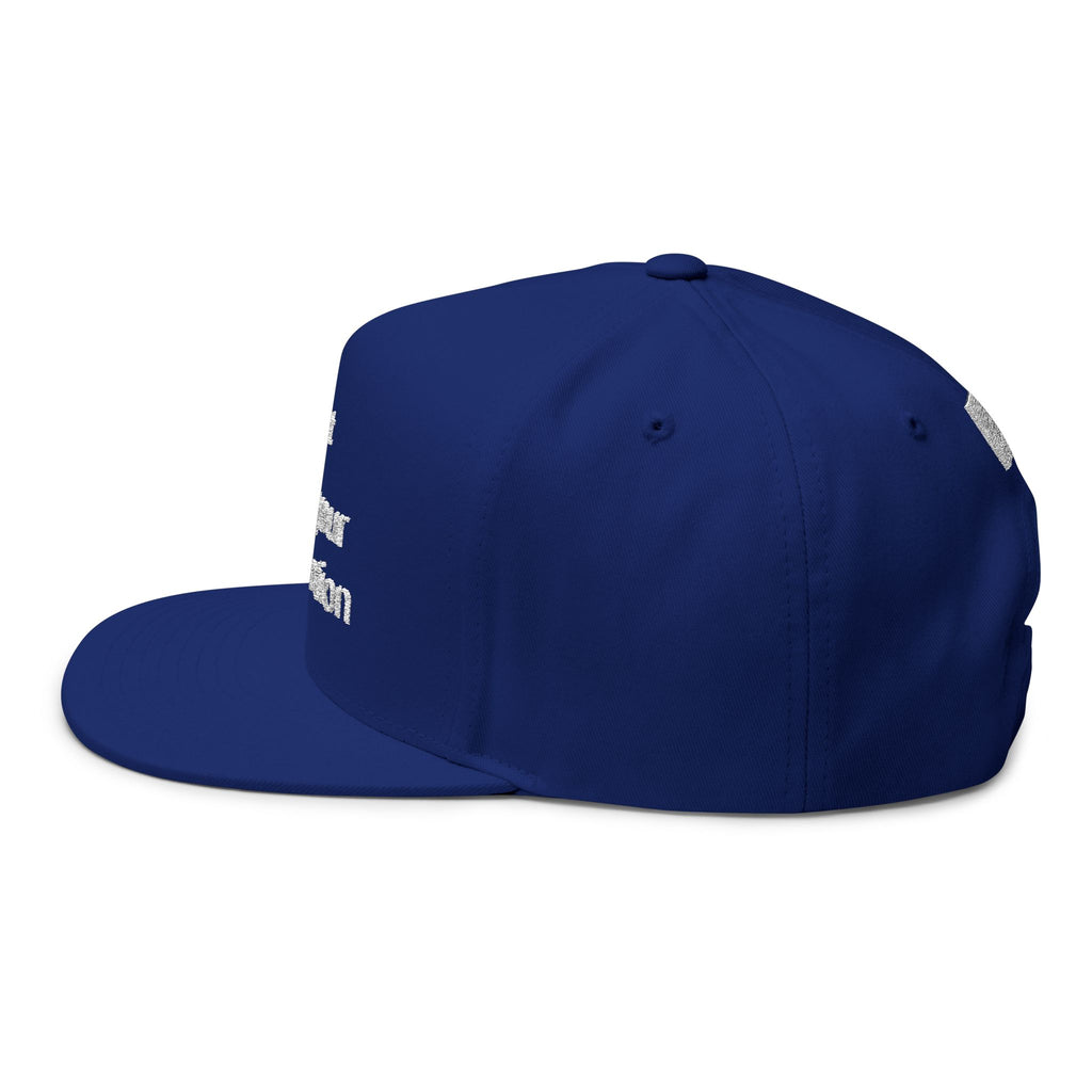 Embroidered Flat Brim Cap