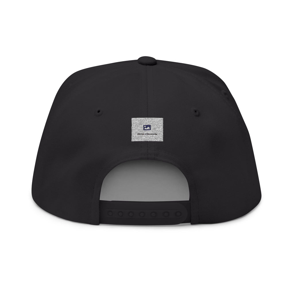 Embroidered Flat Brim Cap