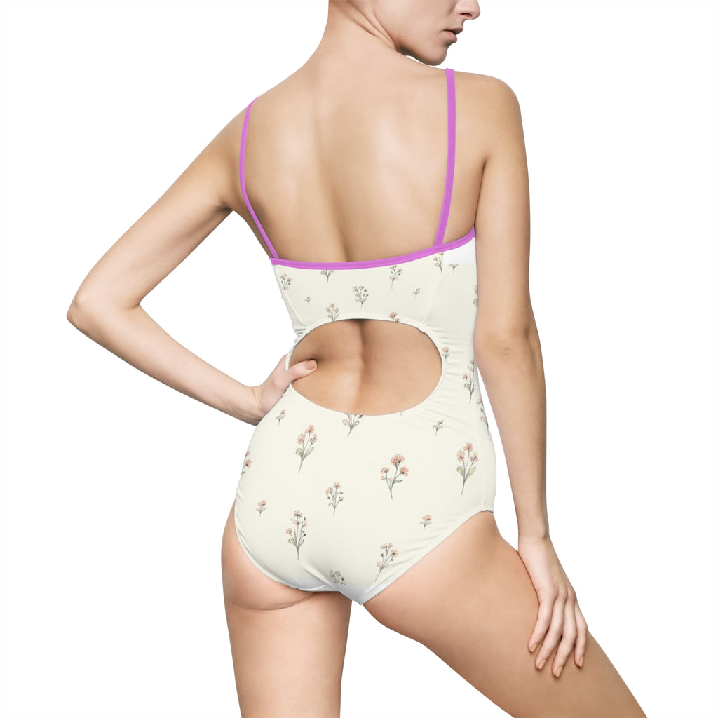 Emma Cream Floral One-Piece