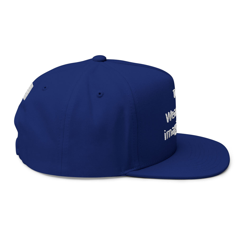 Embroidered Flat Brim Cap