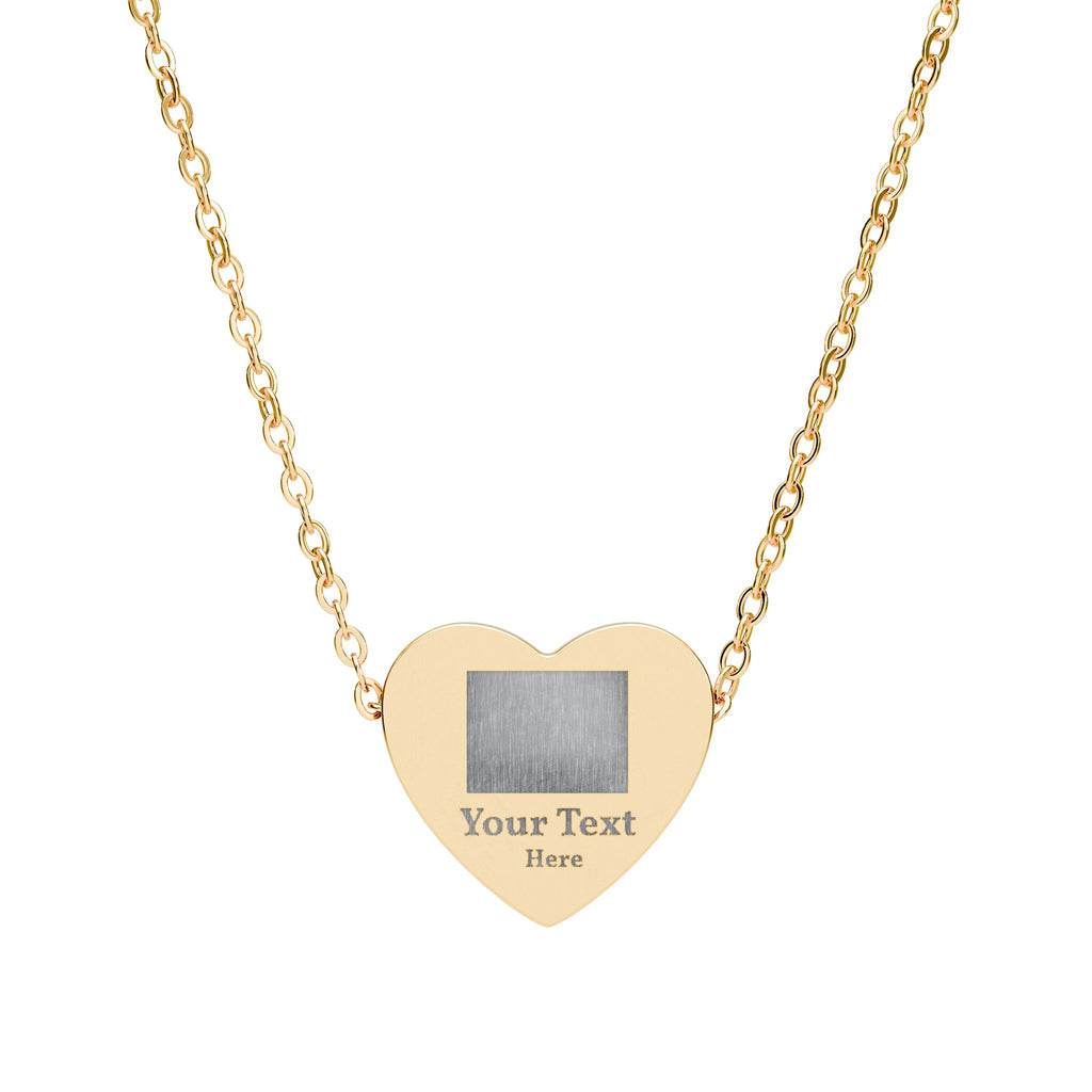 Engravable Heart Necklace