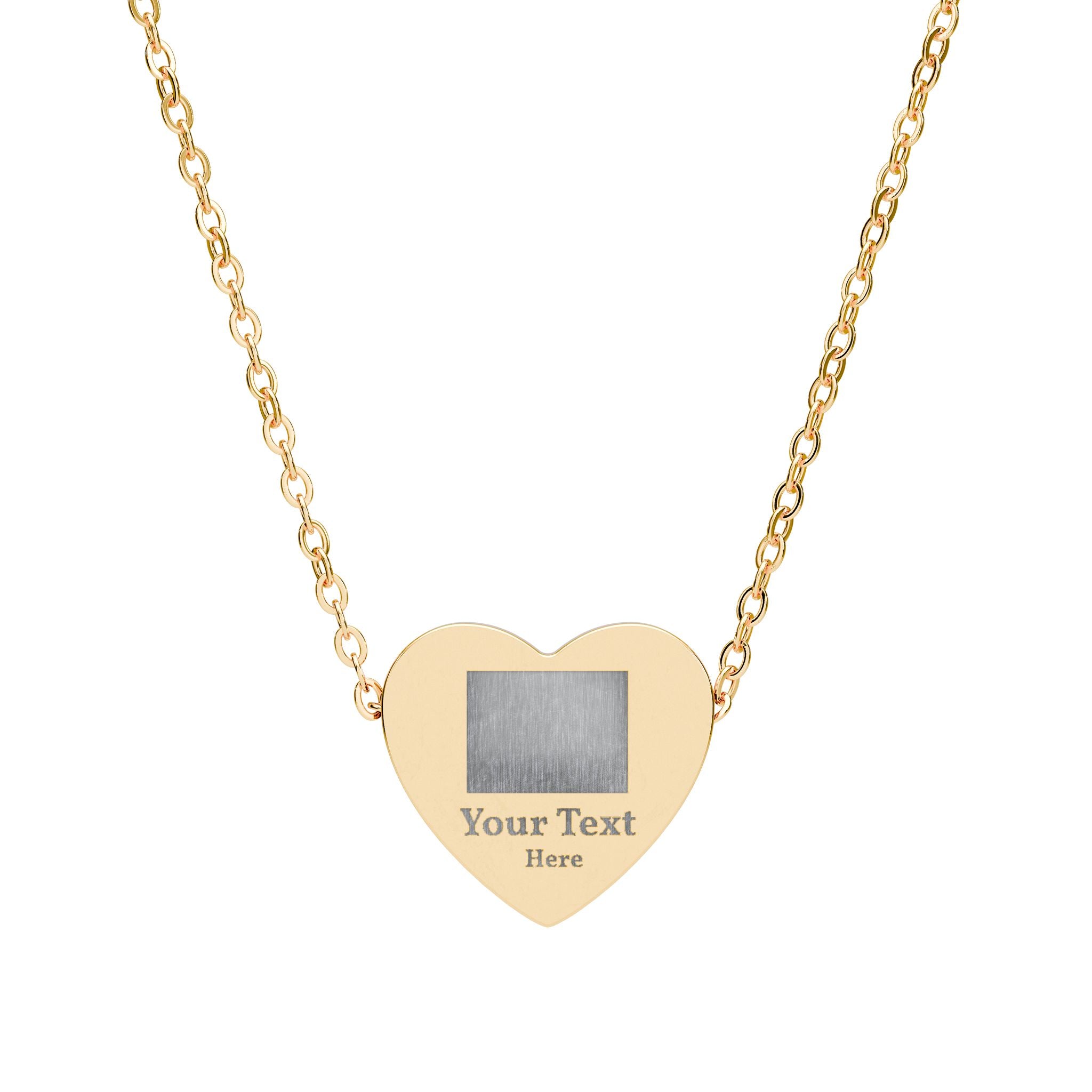 Engravable Heart Necklace