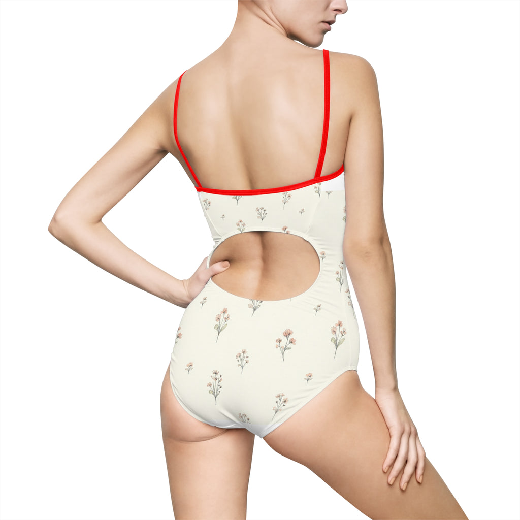 Emma Cream Floral One-Piece
