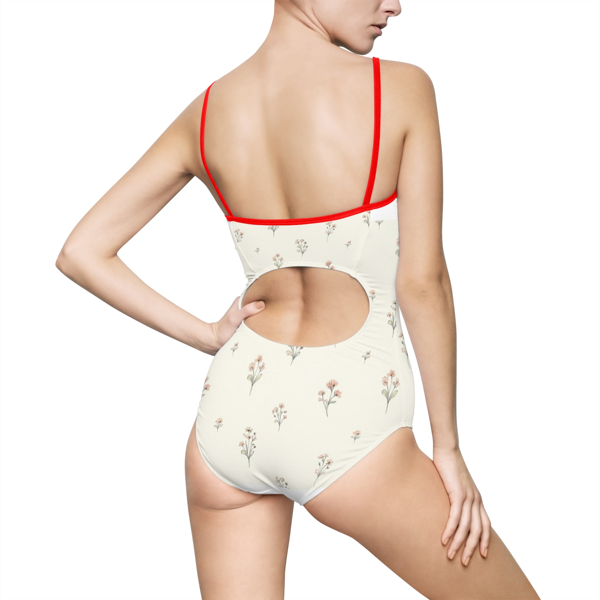 Emma Cream Floral One-Piece
