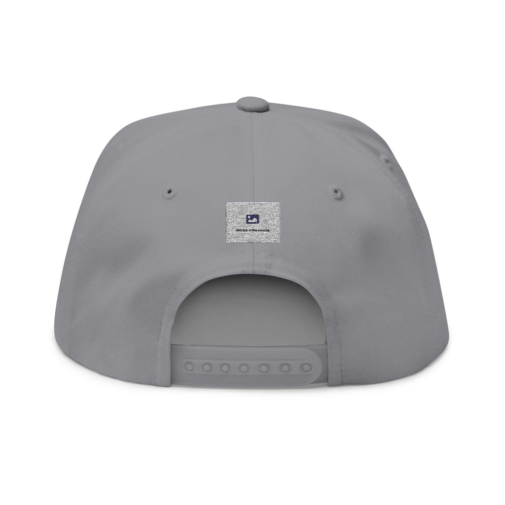 Embroidered Flat Brim Cap