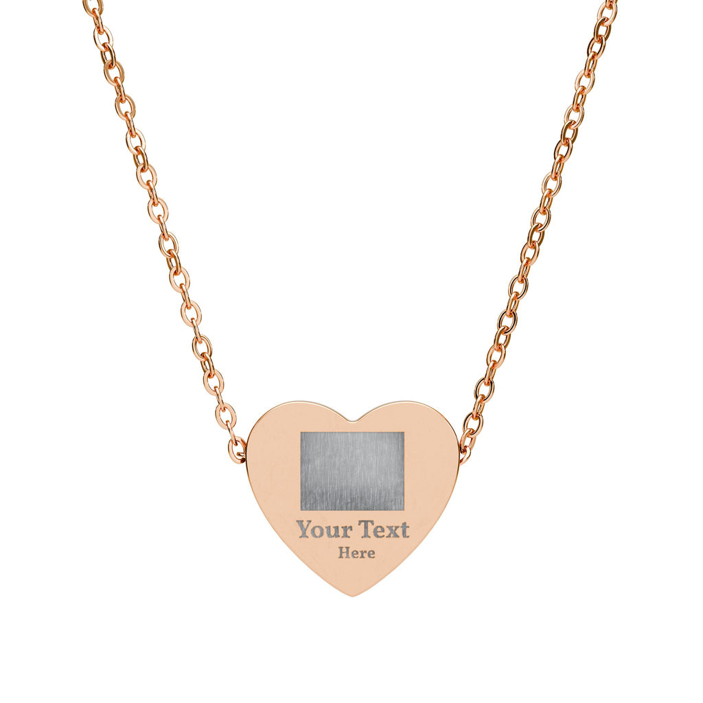 Engravable Heart Necklace