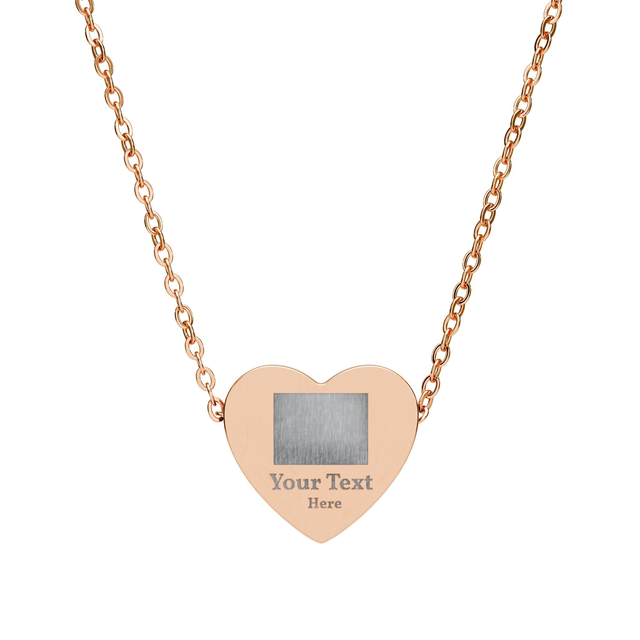 Engravable Heart Necklace