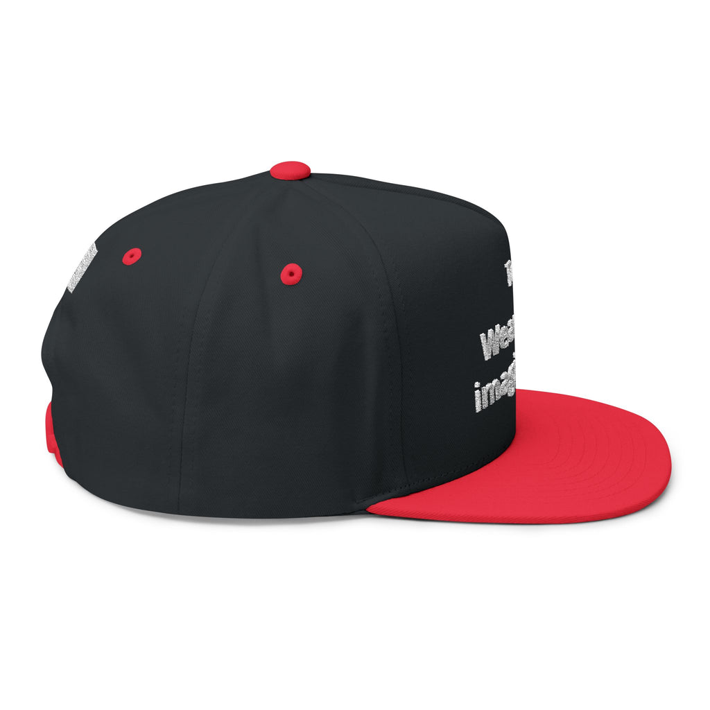 Embroidered Flat Brim Cap