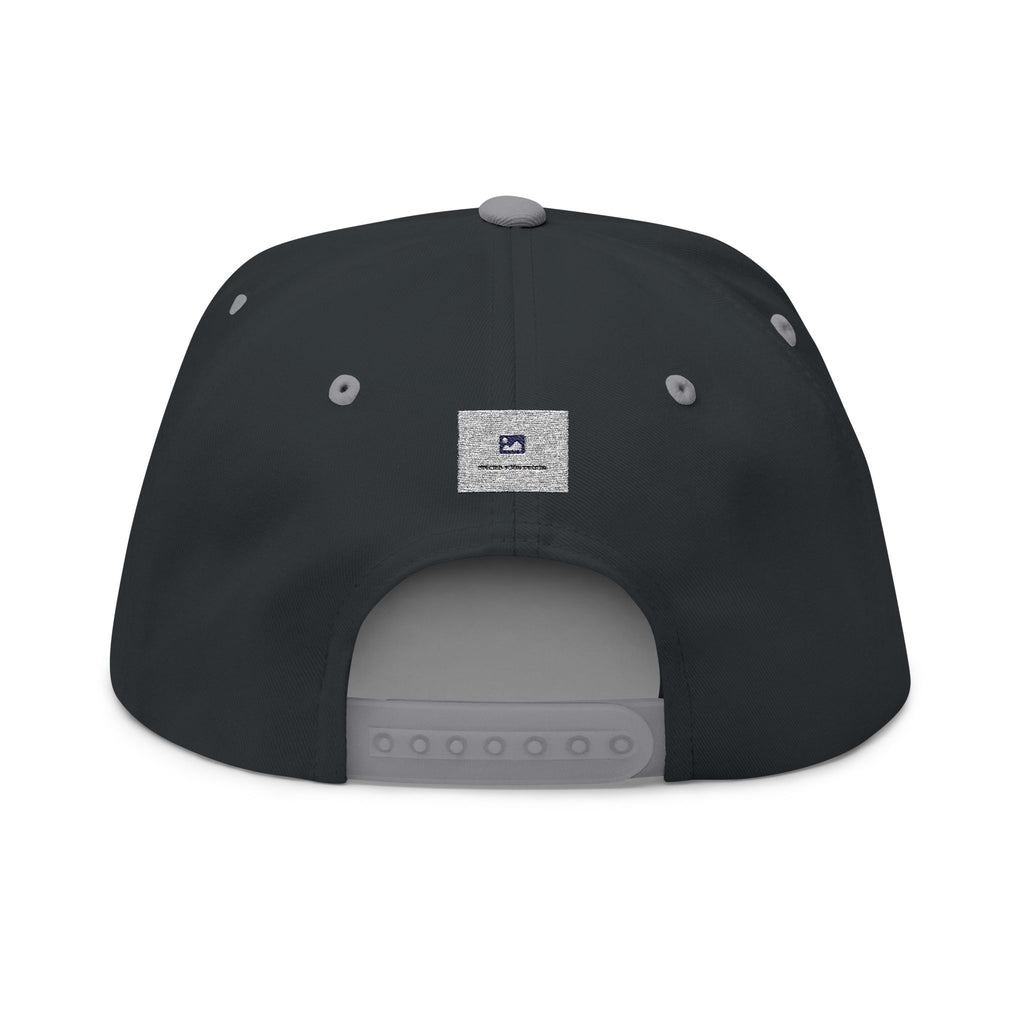 Embroidered Flat Brim Cap