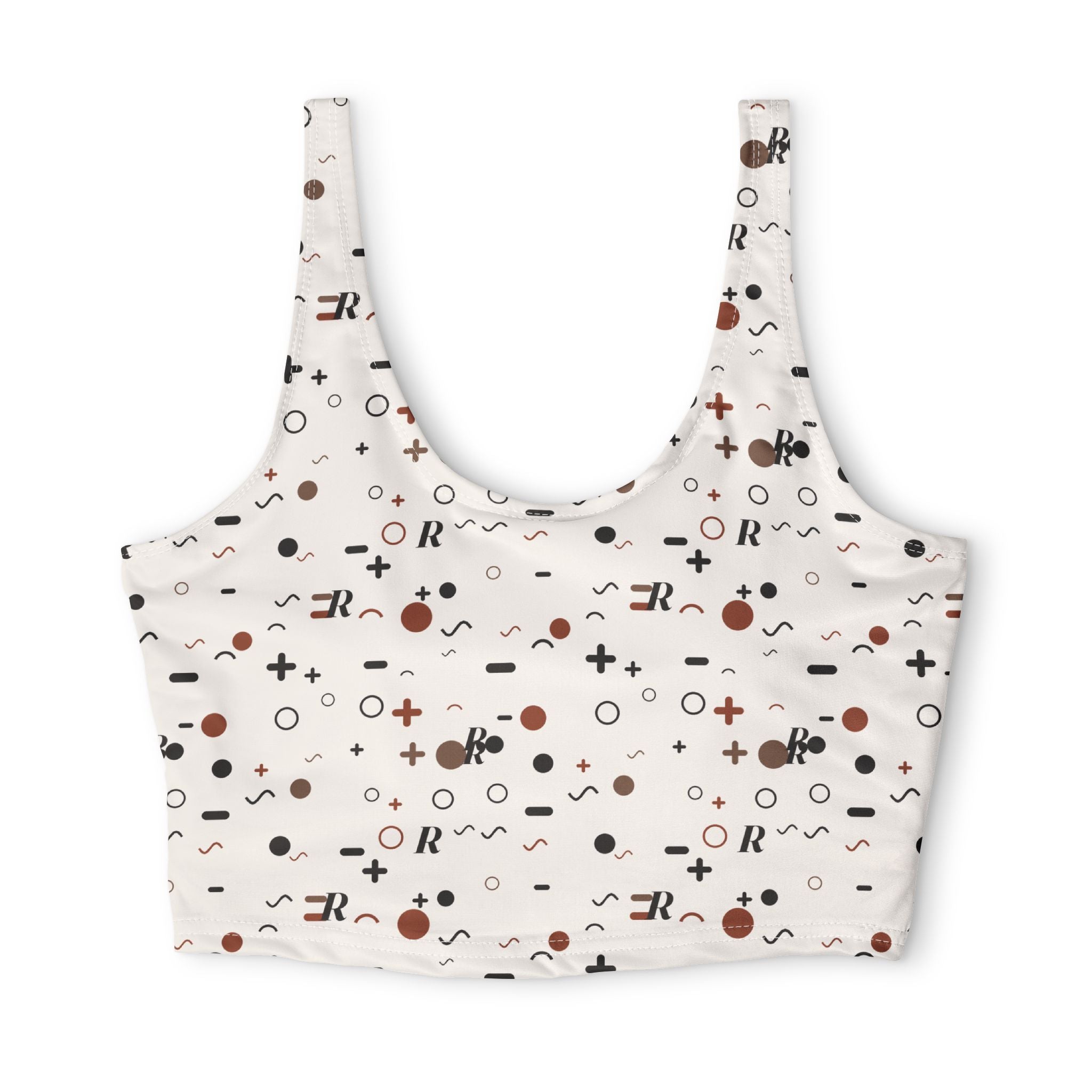 Chaos Print Sports Bra